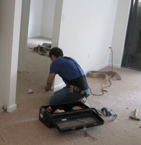 workman remodeling apartment unit